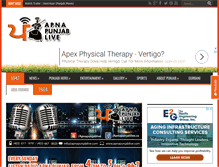 Tablet Screenshot of apnapunjablive.com